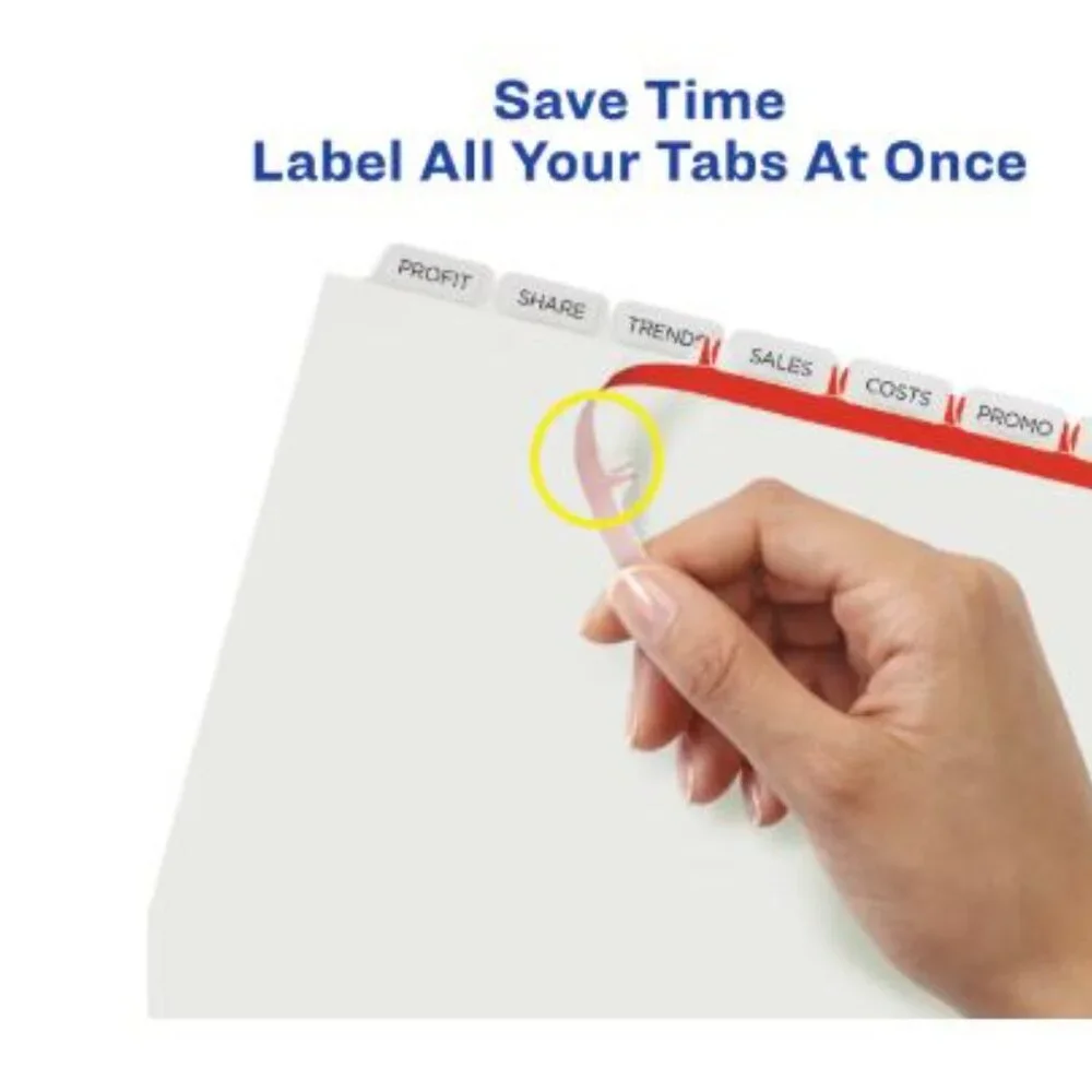 Avery Print & Apply Clear Label Dividers